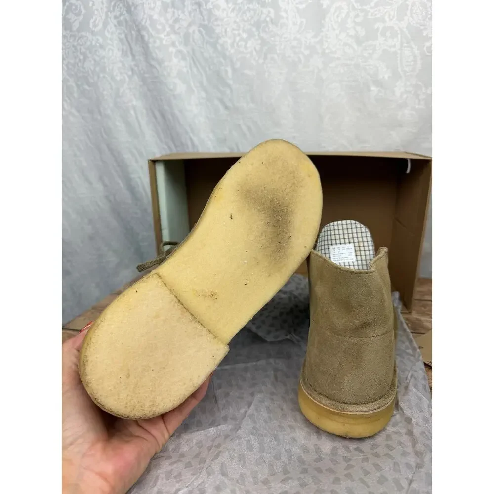 Clarks Originals Men’s Desert Boot Tan/Sand Suede Chukka Boots Lace Up Size 9